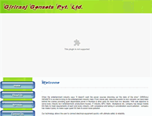 Tablet Screenshot of giriraajgensets.com